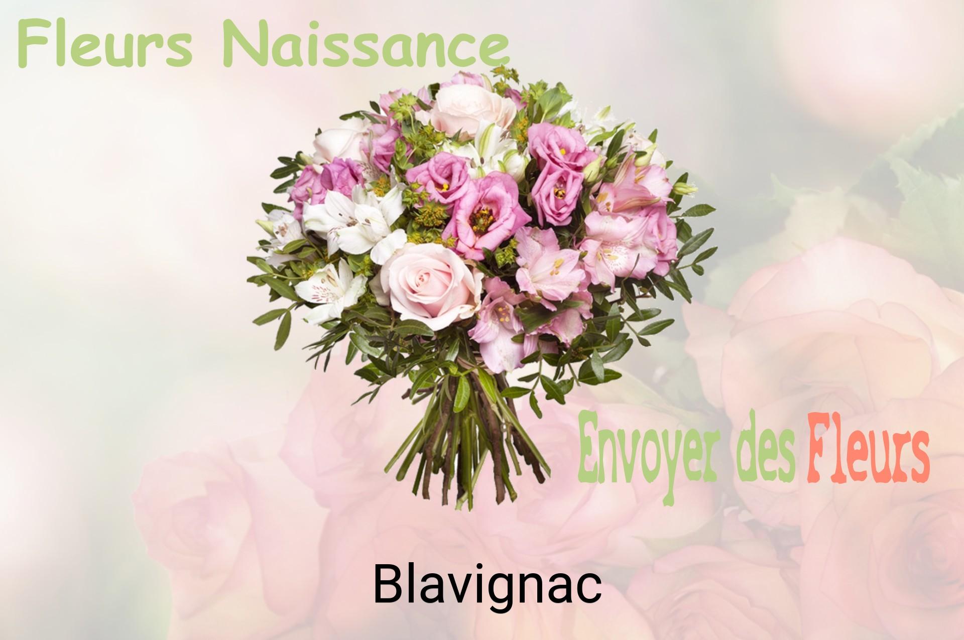 Bouquet de fleurs de naissance livré à Blavignac